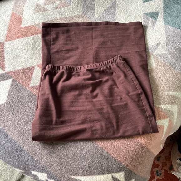 Reformation Foster Knit Midi Skirt Small Brown - Picture 2 of 6